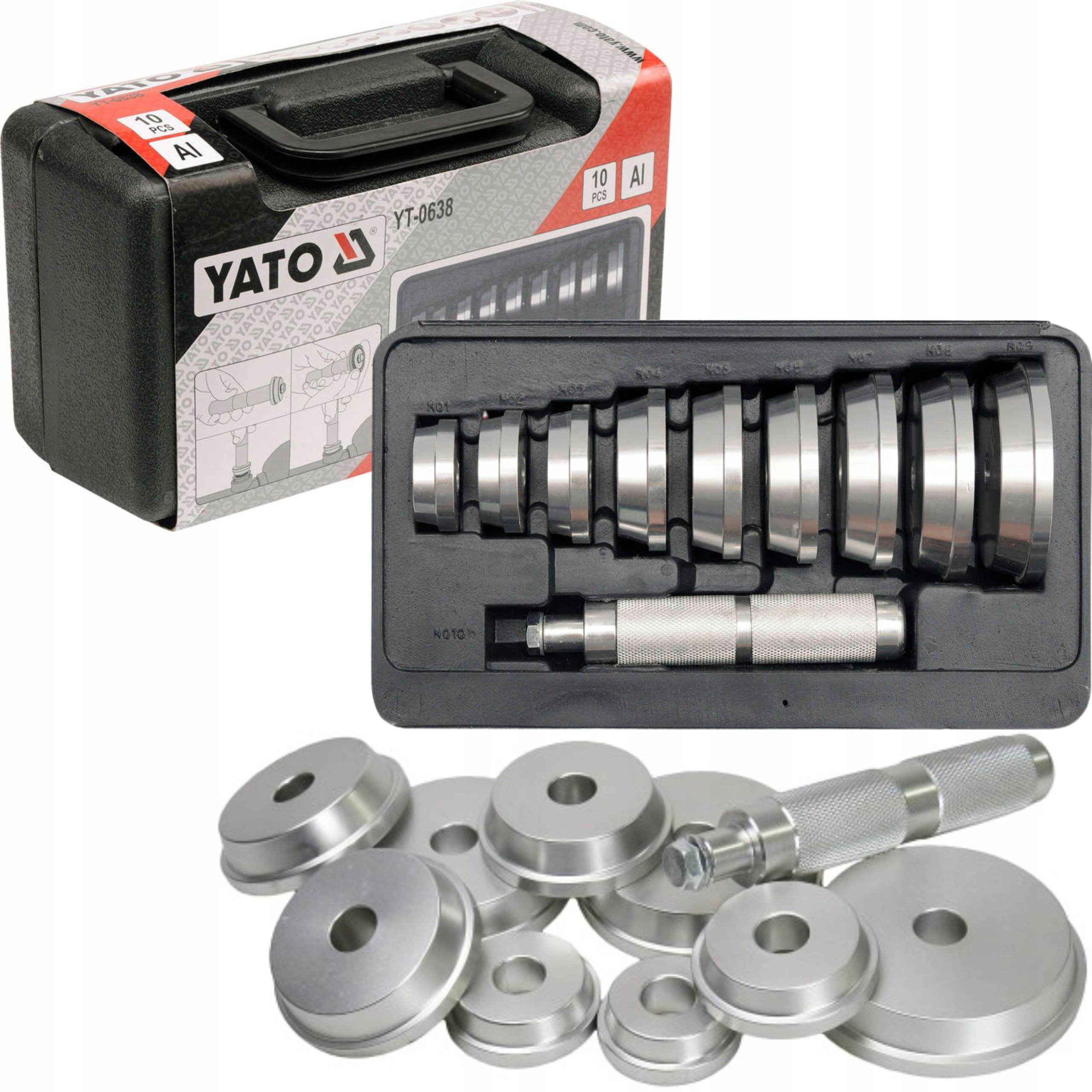 

YT-0638 Zestaw Do Osadzania Simeringów Łożysk Yato