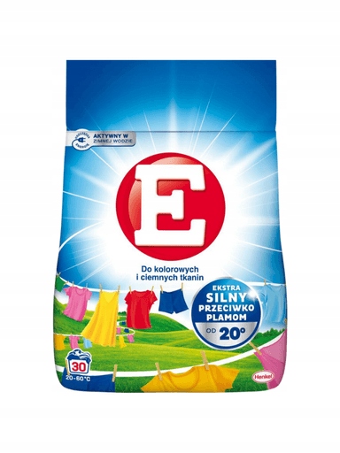 Levně E prášek na praní barevných a tmavých tkanin 1,65 kg (30 praní)