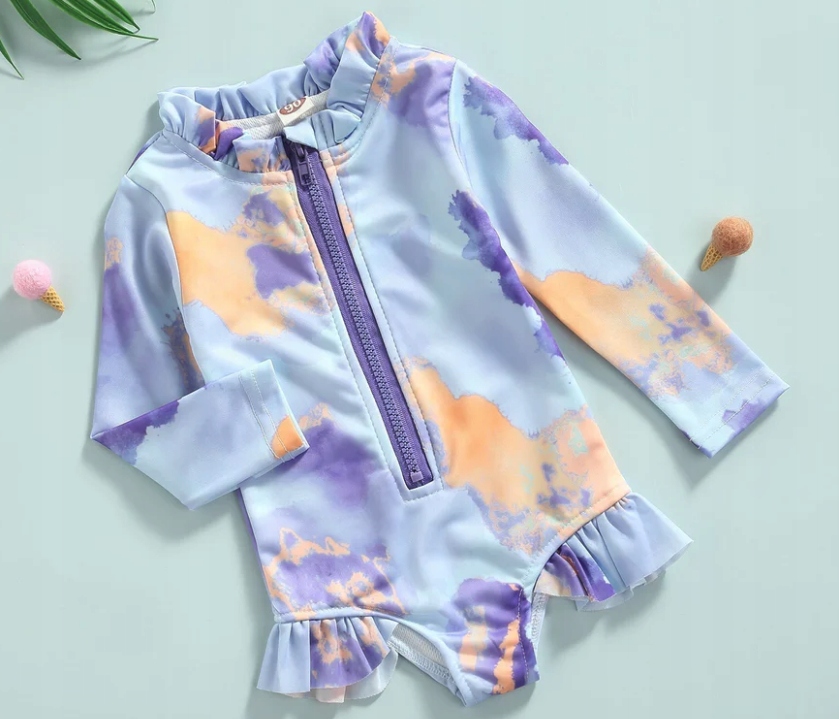STRÓJ KĄPIELOWY DZIEWCZĘCY KOMBINEZON TIE DYE UV UPF50+ 98/104 3-4LAT Rodzaj kombinezon