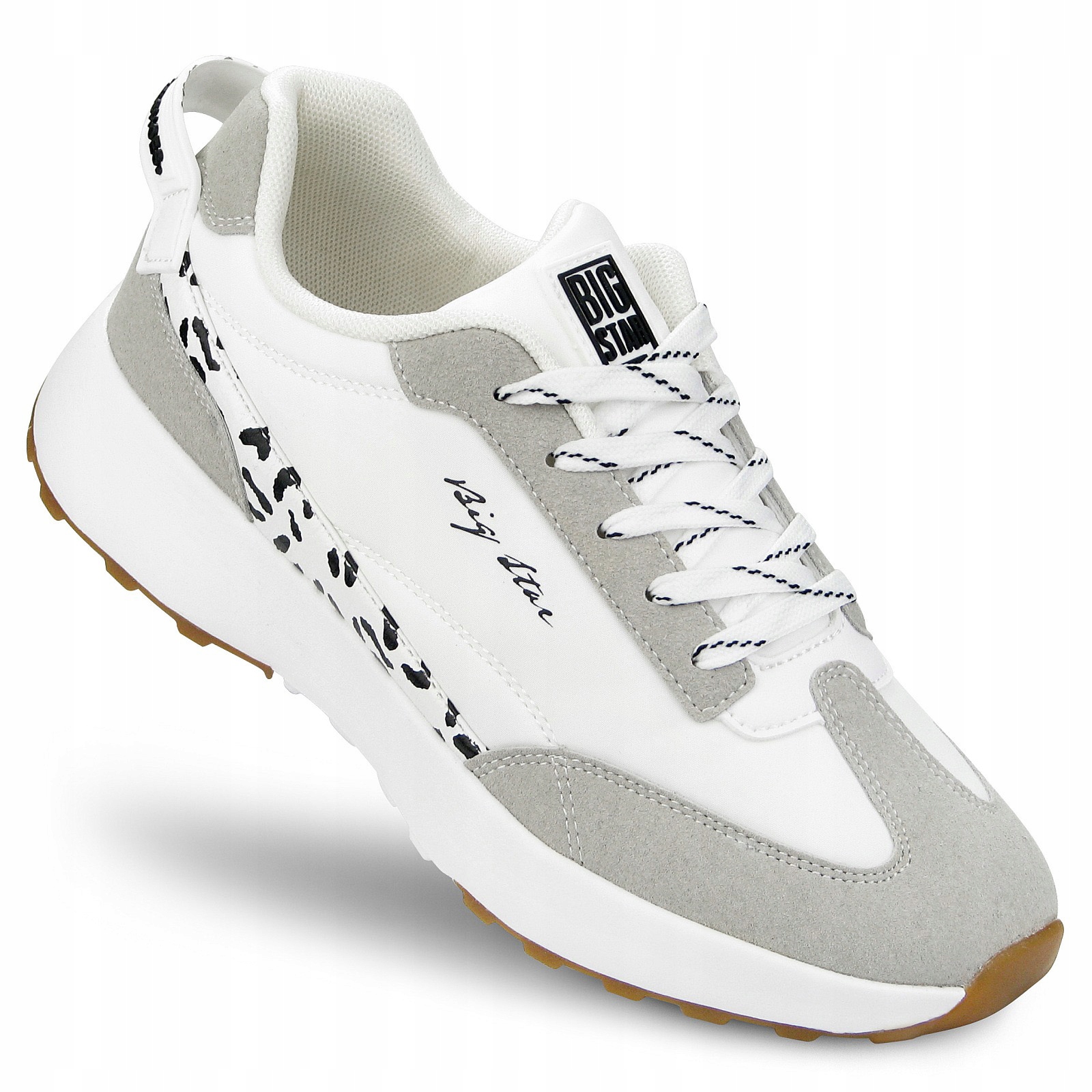 Buty Sportowe sneakersy damskie Big Star białe Memory Foam LL274957 38