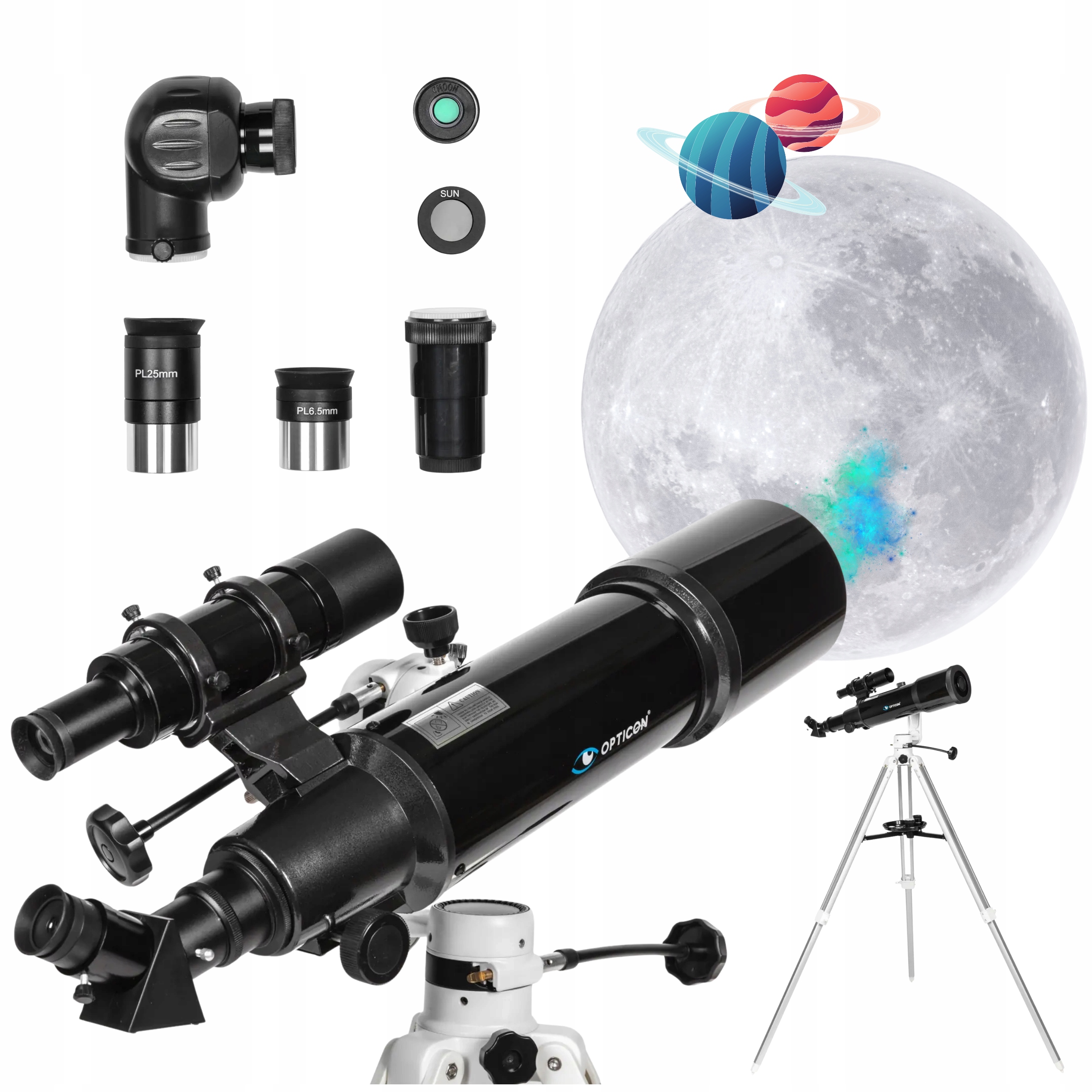 Astronomický dalekohled Opticon dalekohled 102F600AZ16 příslušenství