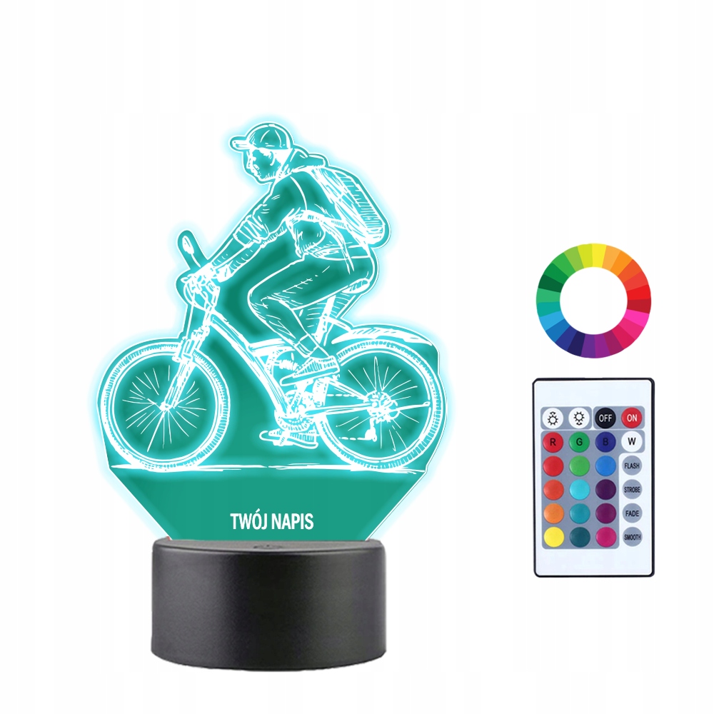 

Lampka na Biurko Statuetka Rowerzysta Plexido