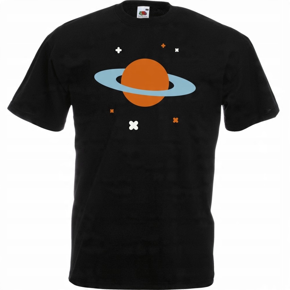 

Koszulka kosmos planeta gwiazdy XXL czarna