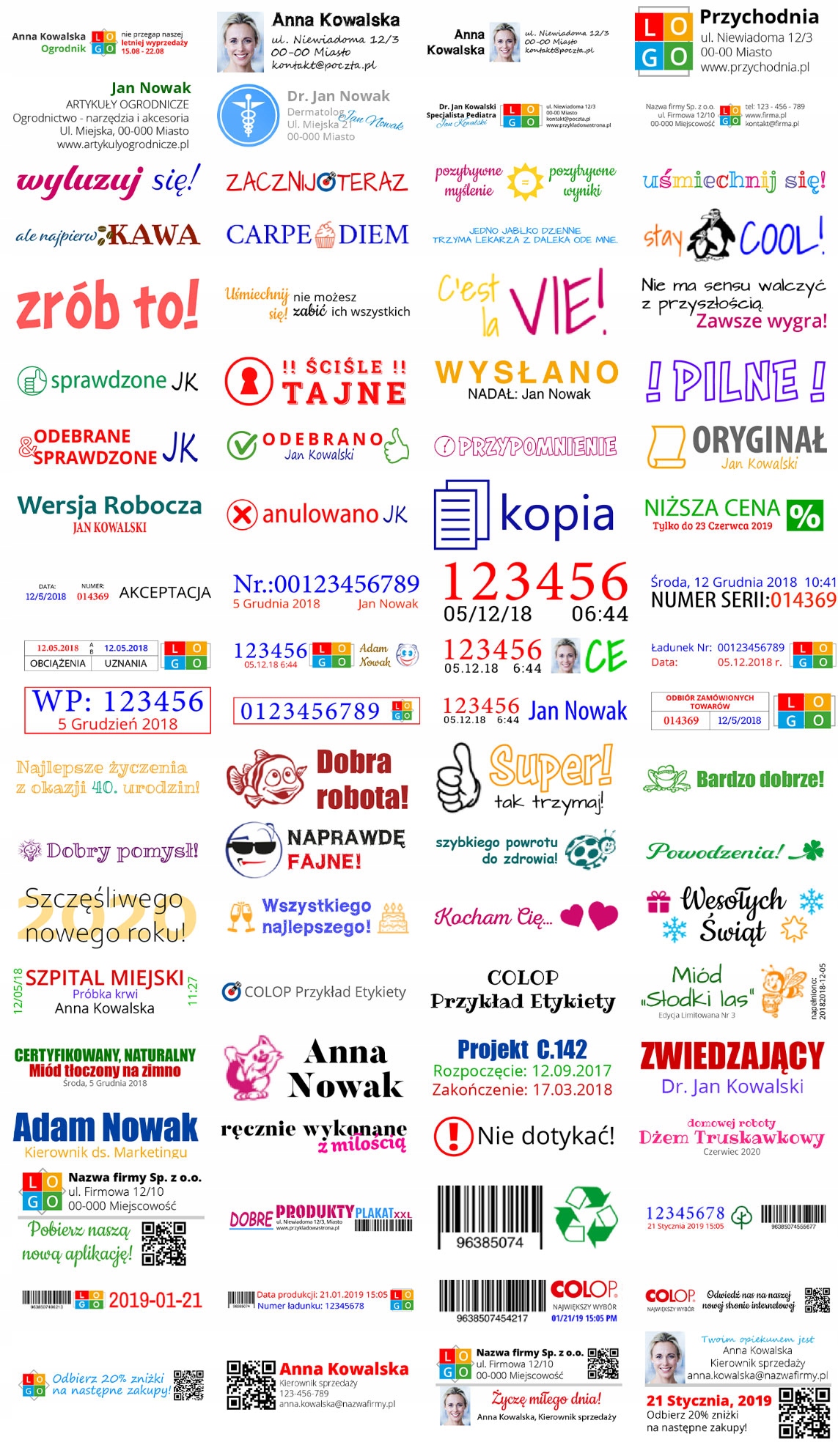 PIECZĄTKA AUTOMATYCZNA SAMOTUSZUJĄCA E-MARK COLOP ELEKTRONICZNE ZNAKOWANIA Rodzaj Automatyczna (samotuszująca)