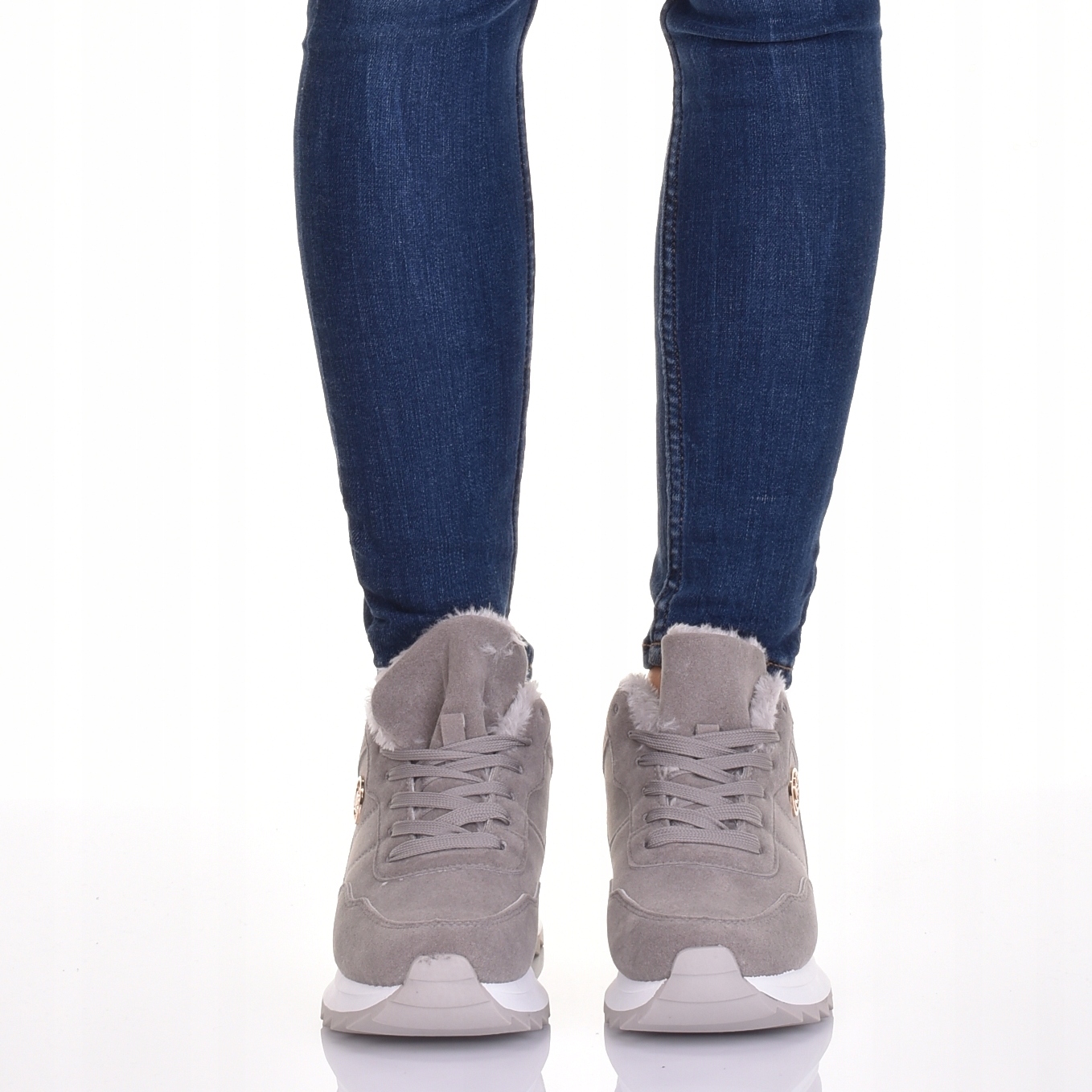 ŚNIEGOWCE DAMSKIE OCIEPLANE BUTY ZIMOWE MODNE NISKIE FUTERKO Rozmiar 40