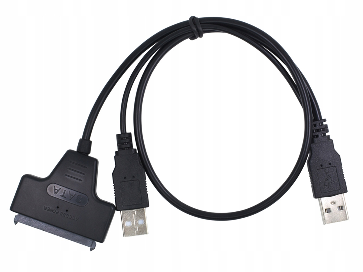 ADAPTER USB 2.0 - SATA DYSK 2,5 HDD SSD KONWERTER KABEL PRZEJŚCIÓWKA AK296