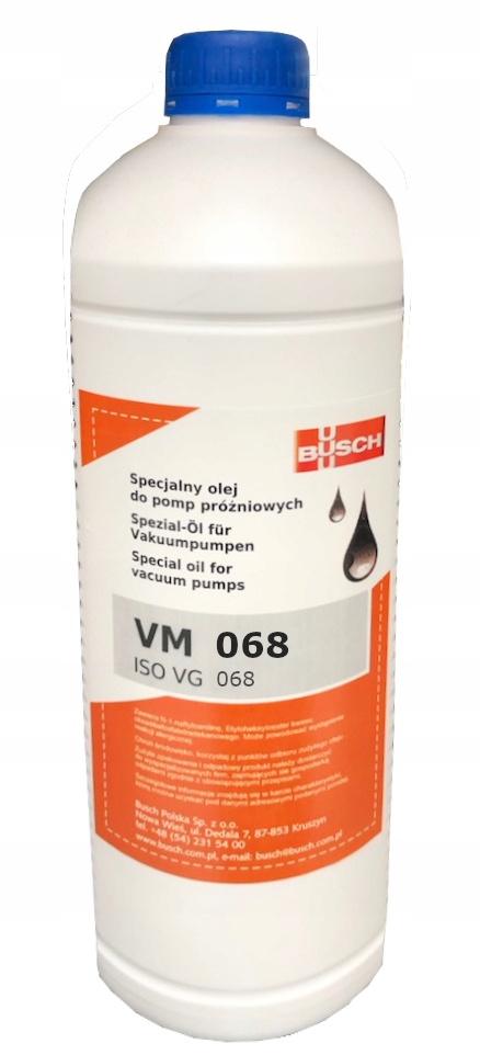 Olej pro vakuové pumpy Busch VM68 – 2 litry