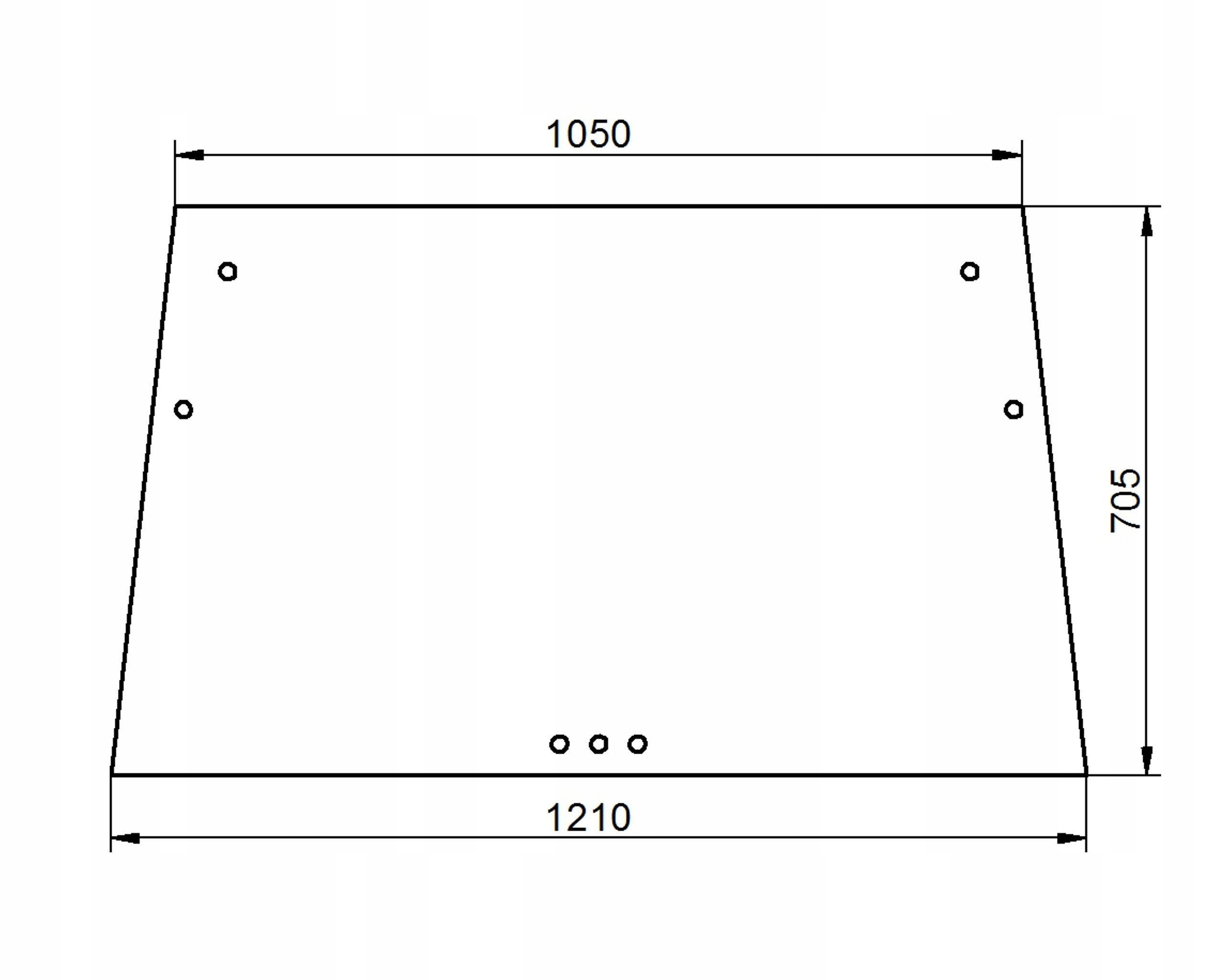 čelní sklo pro traktoru Deutz-Fahr bez 04340307
