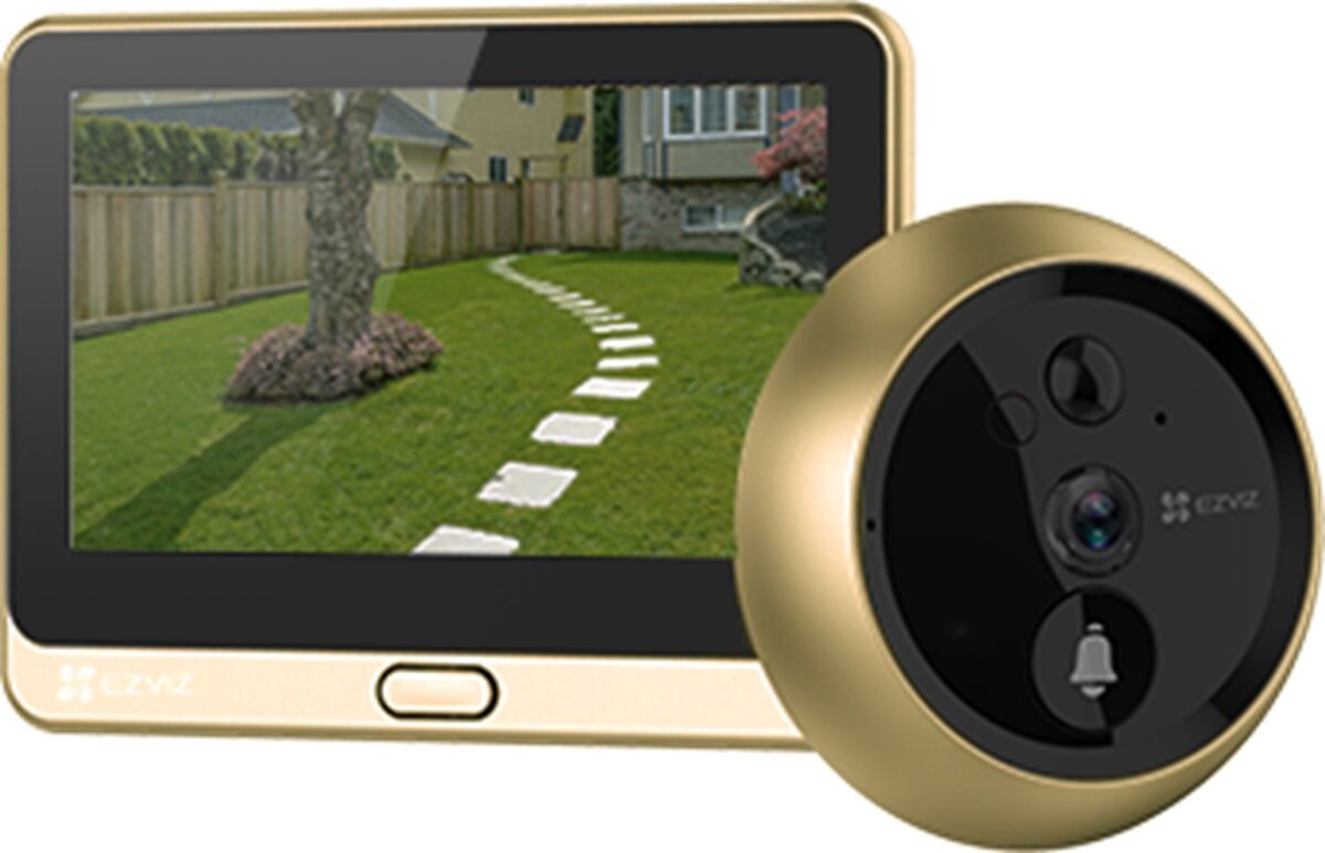 Hľadáčik Dverí S Kamerou Ezviz DP2C Fhd Videovrátnik Široký Zvonček