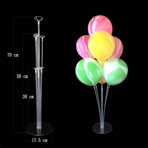 Stojak Stelaż na Balony 7 Patyczków Dekoracja Urodziny Ślub Wesele Komunia EAN (GTIN) 5905214471170
