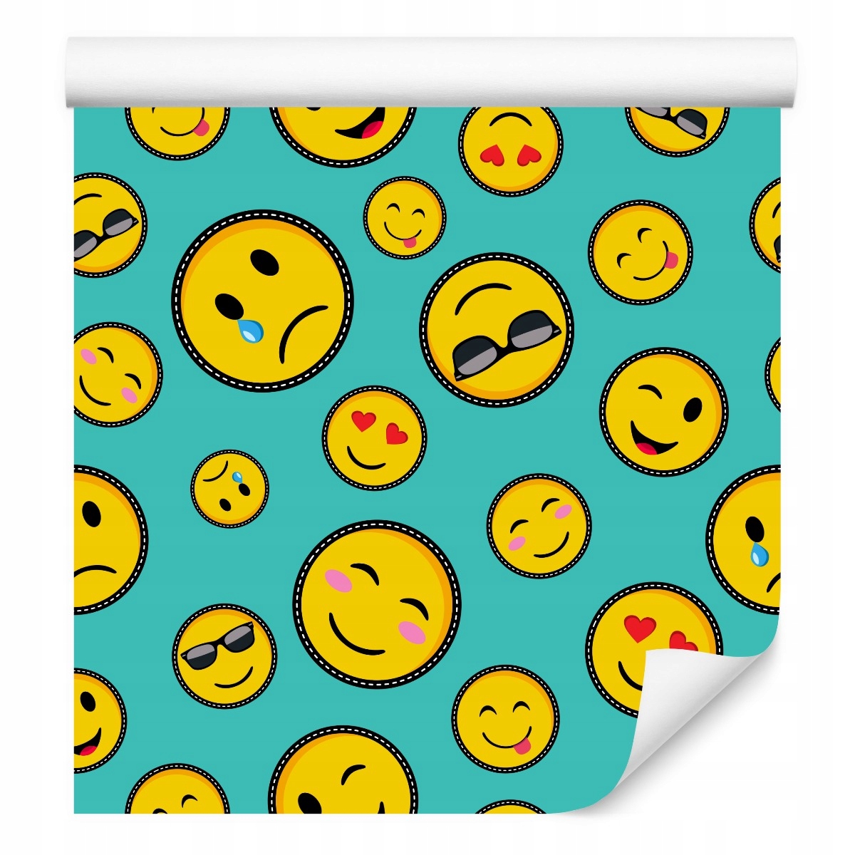 

Tapeta dla Młodzieży Kolorowe Emotikony Pop-art