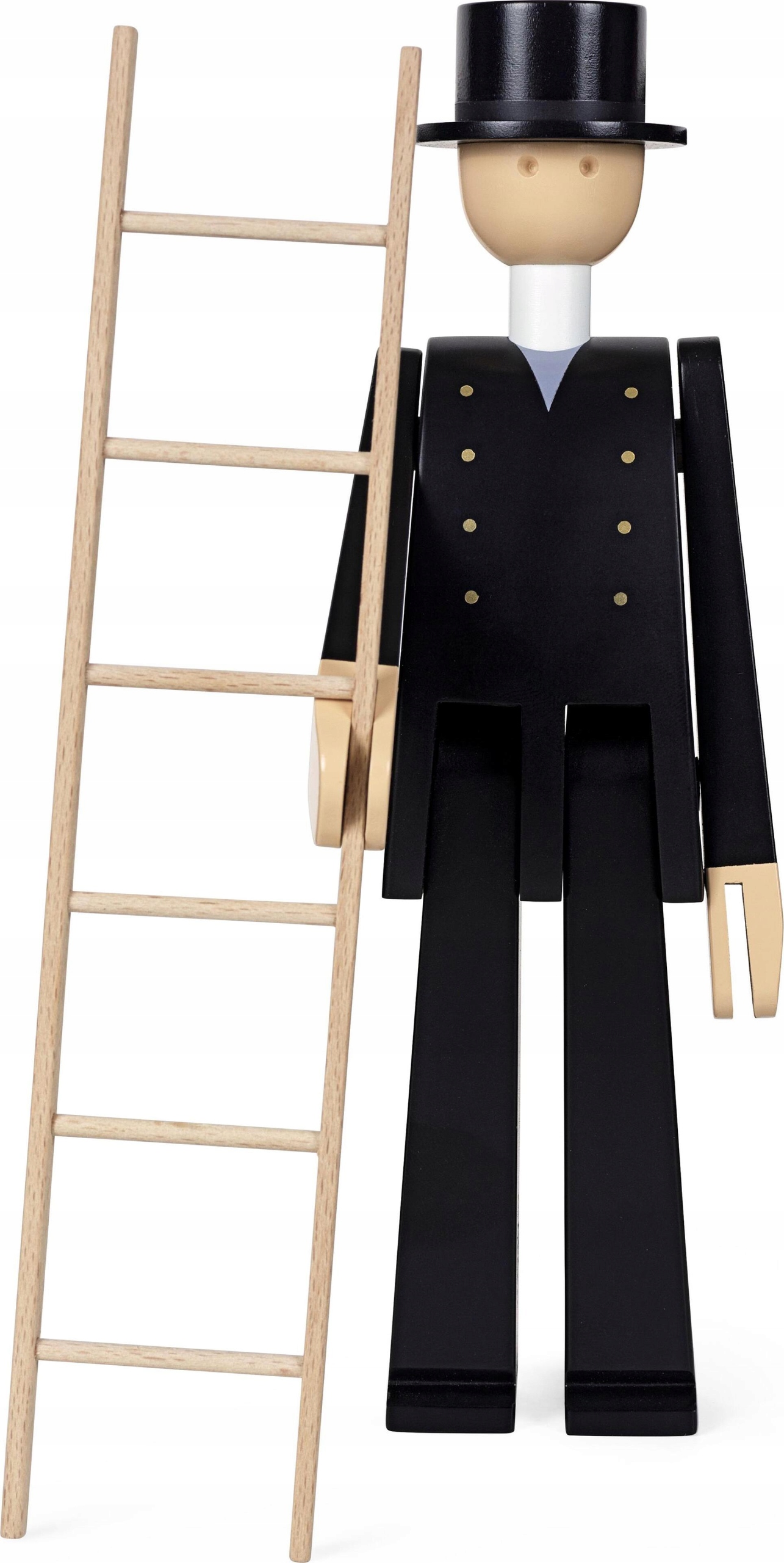 Kay Bojesen Chimney Drevená figúrka Komínár s rebríkom