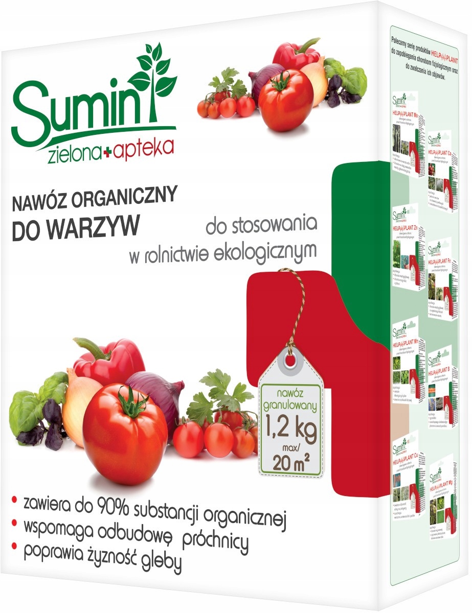 

Nawóz Organiczny Granulowany Do Warzyw 1,2kg Sumin