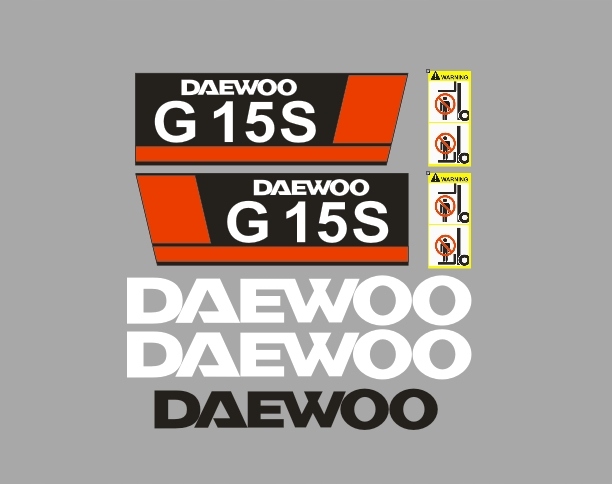 Samolepky s lepením Daewoo G15S