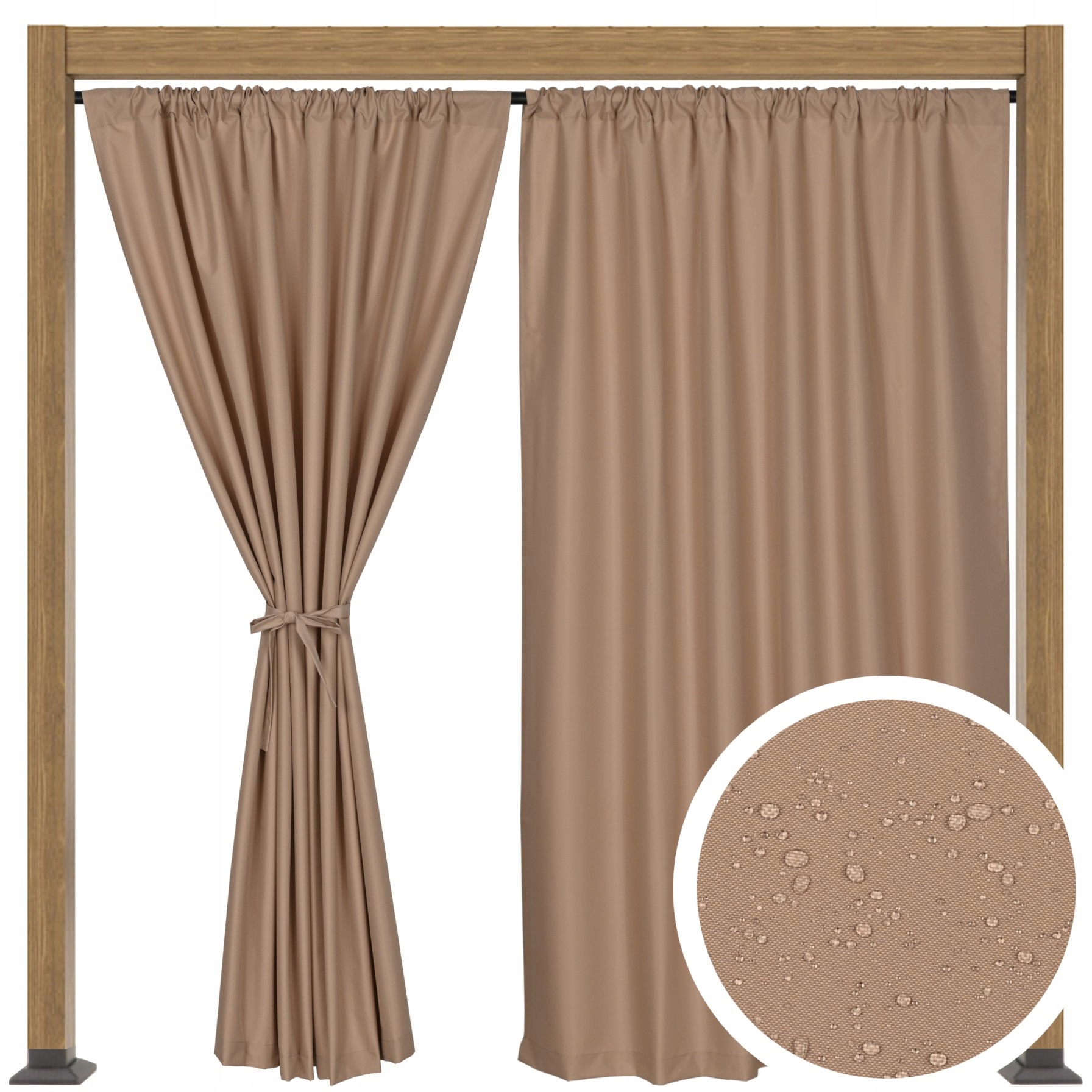 ZASŁONA TARASOWA OGRODOWA ZASŁONY TARASOWE OGRODOWE T 155x280 beżowa