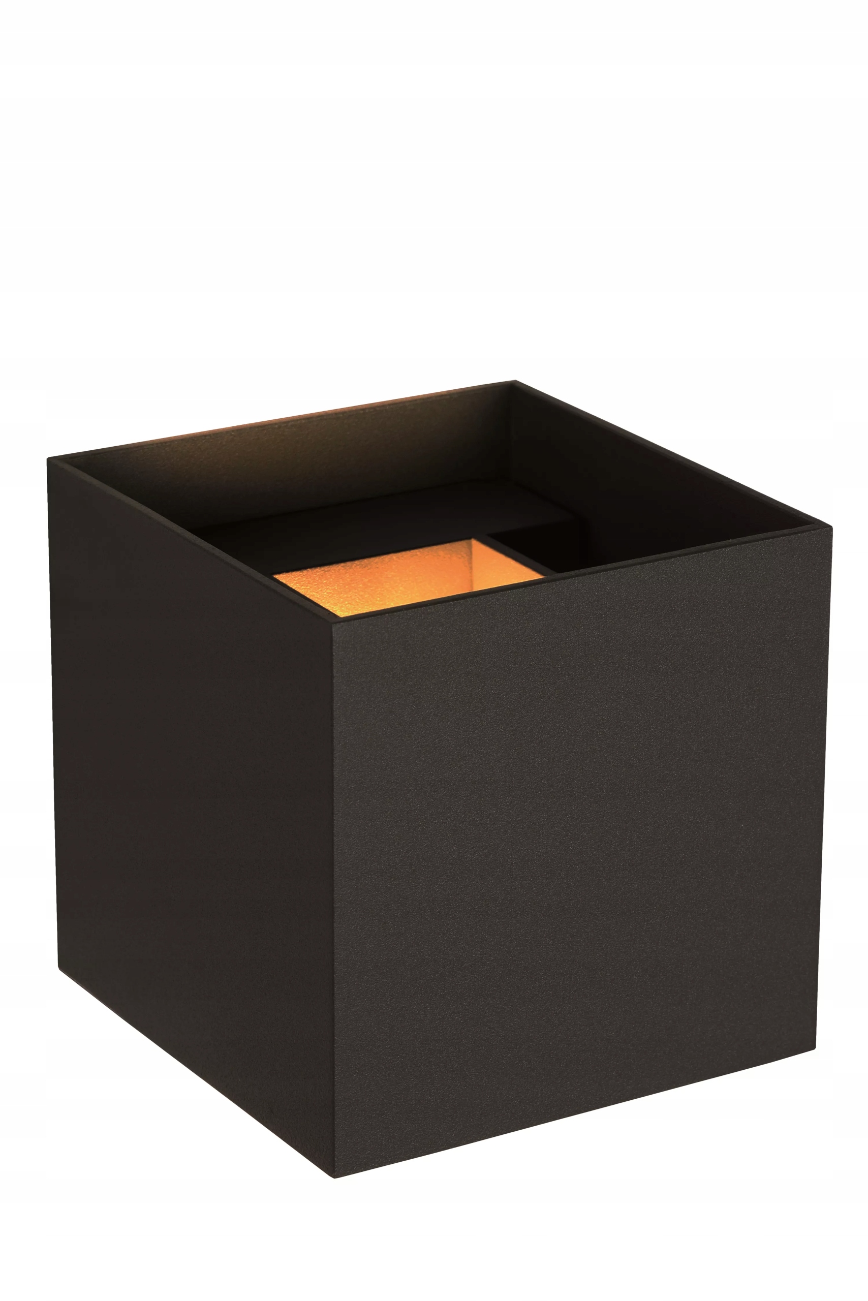 Led koupelnové nástěnné svítidlo černá kostka 10 cm nahoru dolů IP54 Lucide