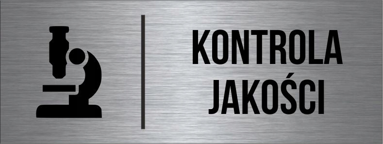 

Tabliczka Kontrola Jakości Aluminium Piktogram
