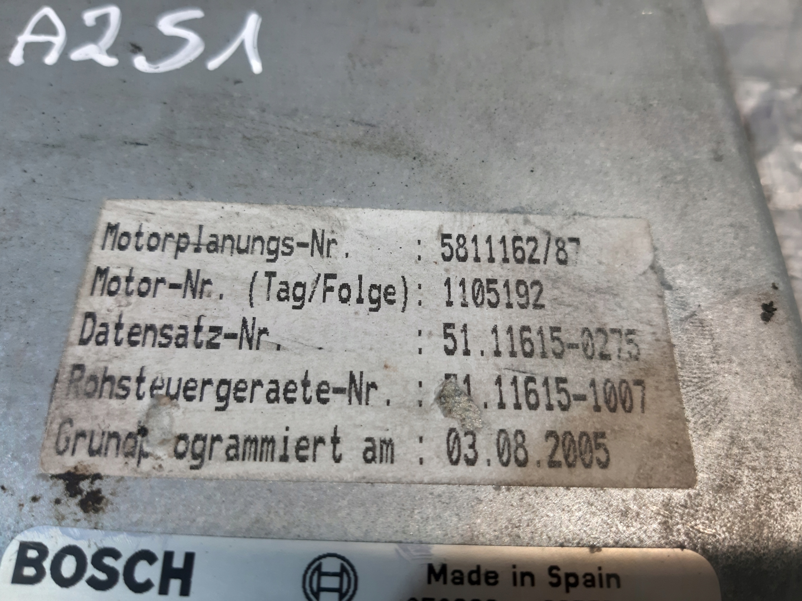Centralina computer MAN EDC BOSCH 0281010241