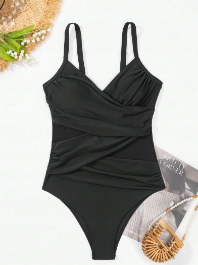 WYSZCZUPLAJĄCY KOSTIUM STRÓJ KĄPIELOWY JEDNOCZĘŚCIOWY MONOKINI M Rozmiar M