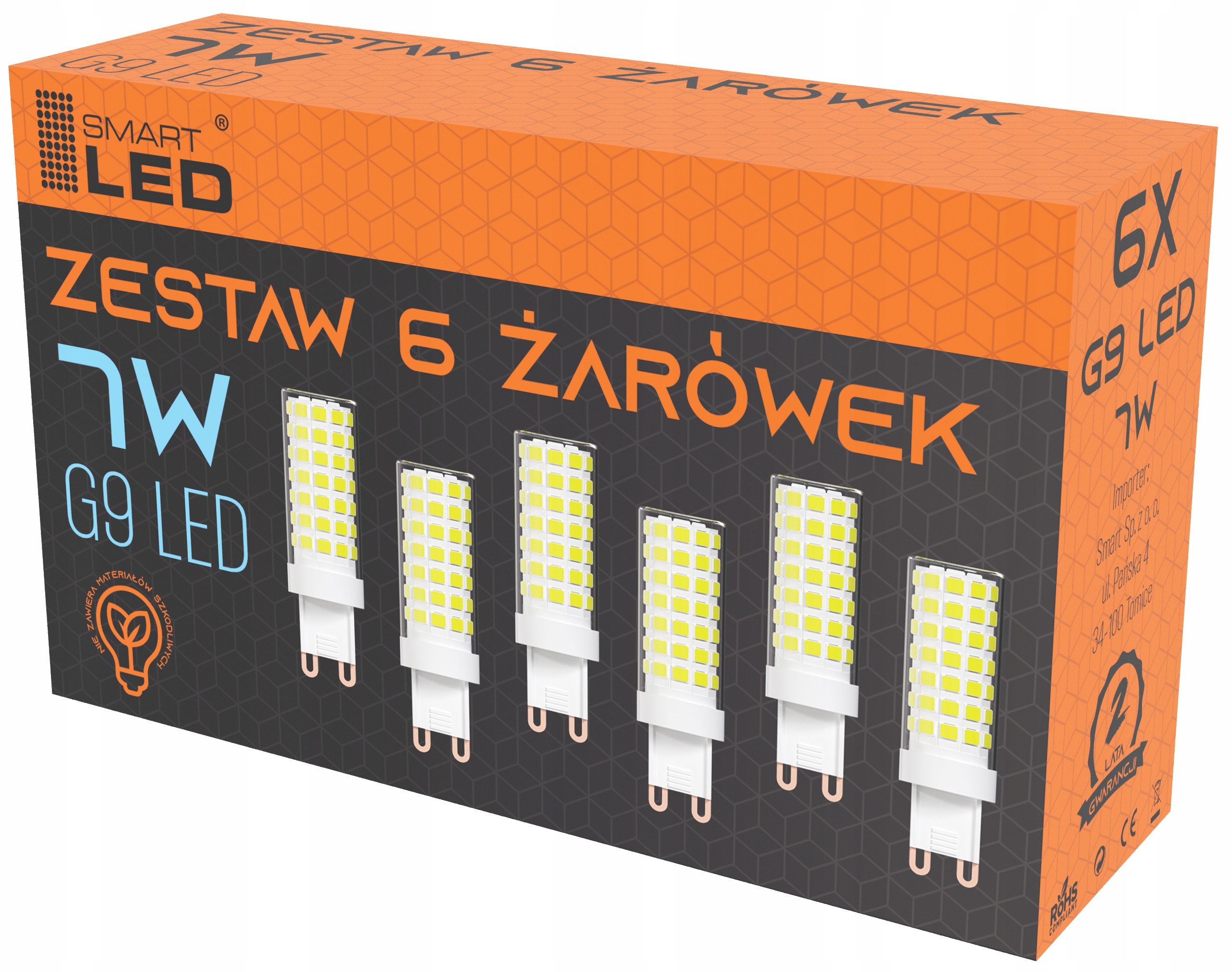 

Żarówka G9 Led 7W 665lm biała neutralna