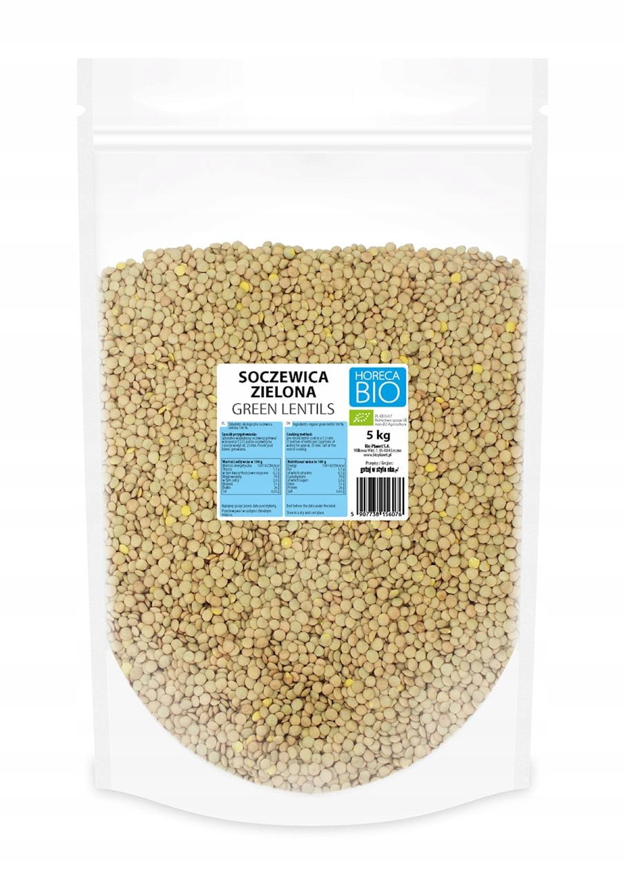 Zelená Čočka Bio 5 kg Horeca (bio Planet)