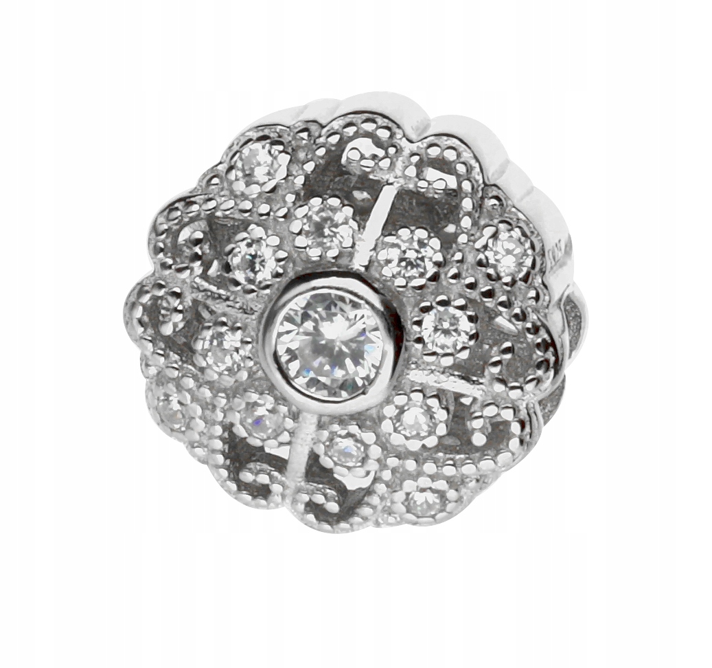 Charms Beads stříbrný Ag 925 Zirkony 680222CHR