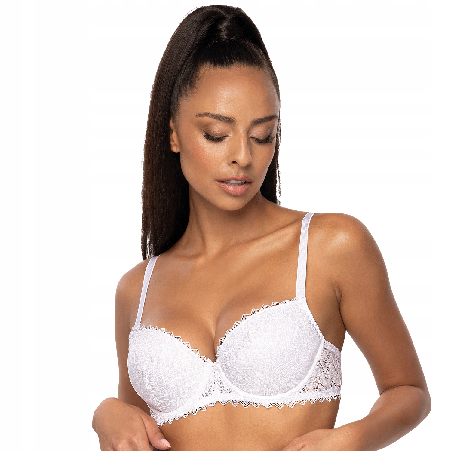 Mat 3802/11 Elif bílá 70D Push-up podprsenka