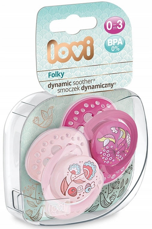 LOVI SMOCZEK DYNAMICZNY ORTODONTYCZNY 2 SZT 0-3 m Marka Lovi