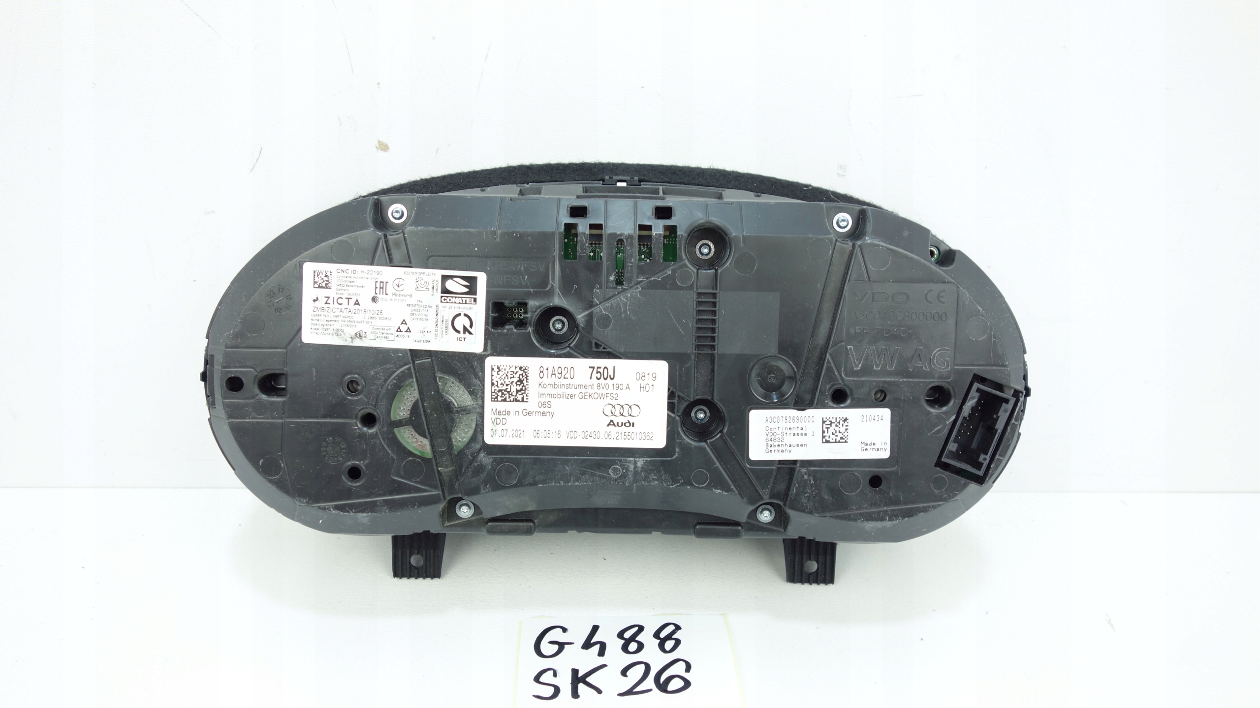 AUDI Q2 81A 2016- dials dials 81A920750J