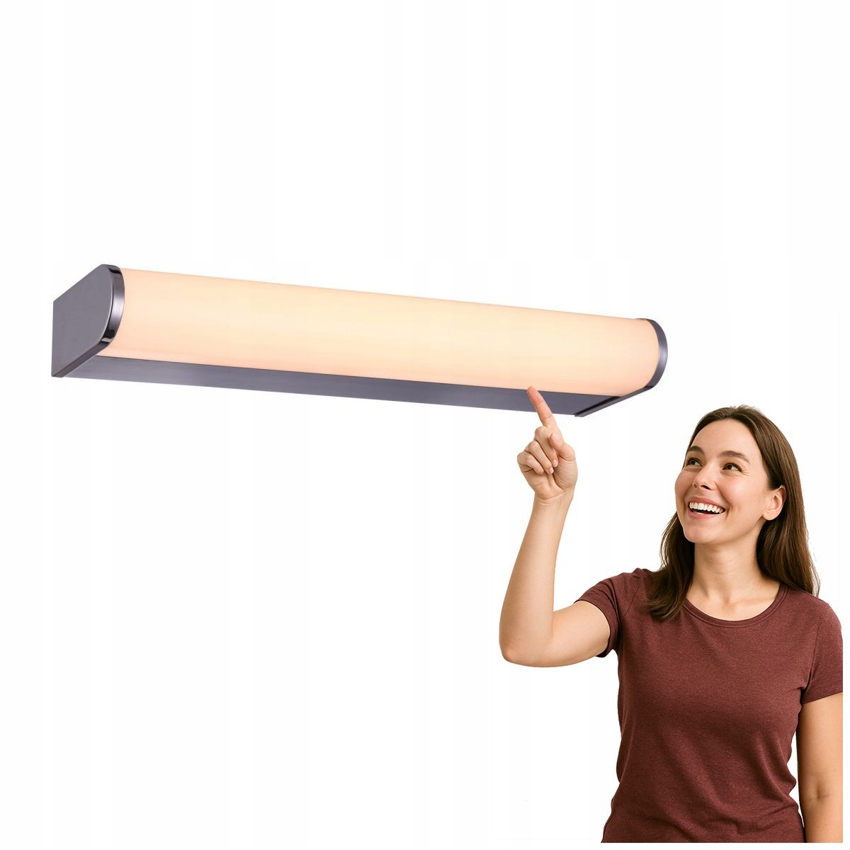 Chrómovaná nástenná Led lampa 30 cm Italux