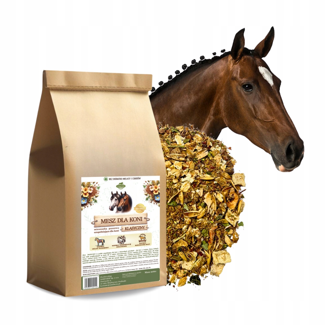 Mesz dla koni Klasyczny 10kg regeneracja i trawienie Samfarm