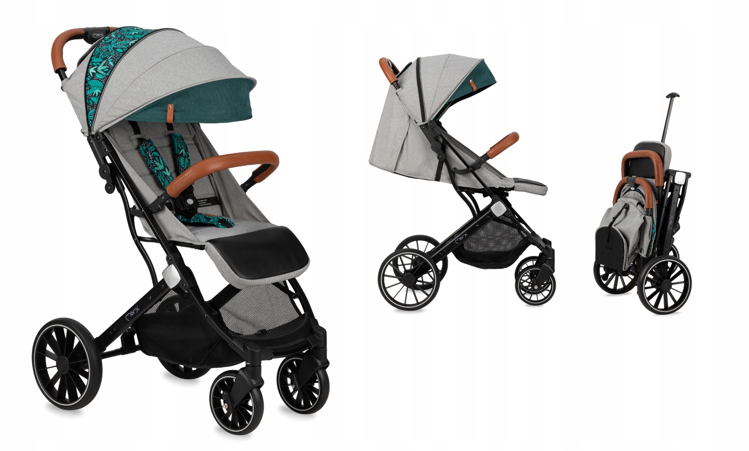 WÓZEK SPACEROWY - MoMi ESTELLE DAKAR SZARY - DUŻE KOŁA ZESTAW AKCESORIÓW EAN (GTIN) 5900495962744