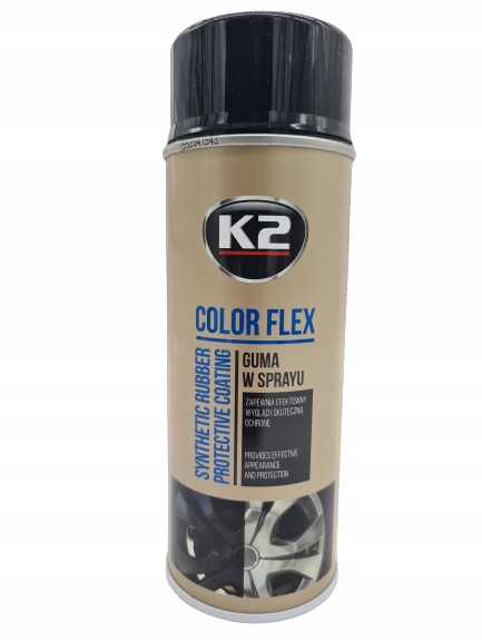 

K2 Guma W Sprayu Color Czarny Mat 400ML