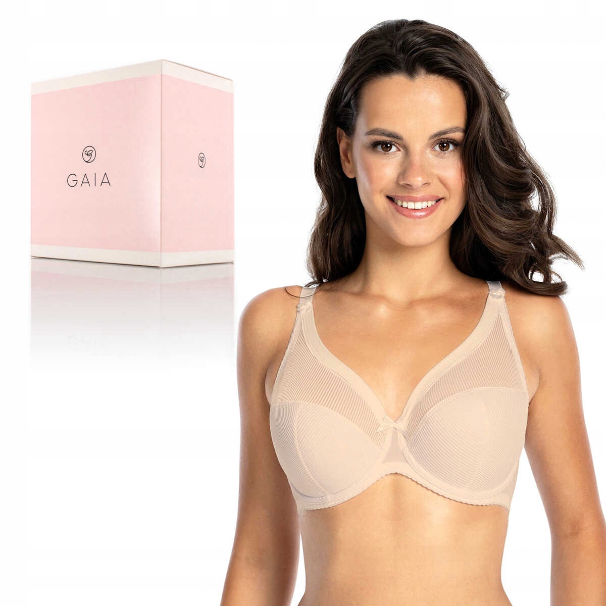Gaia Biustonosz półusztywniany stanik Sonia 1058 beżowy 85B