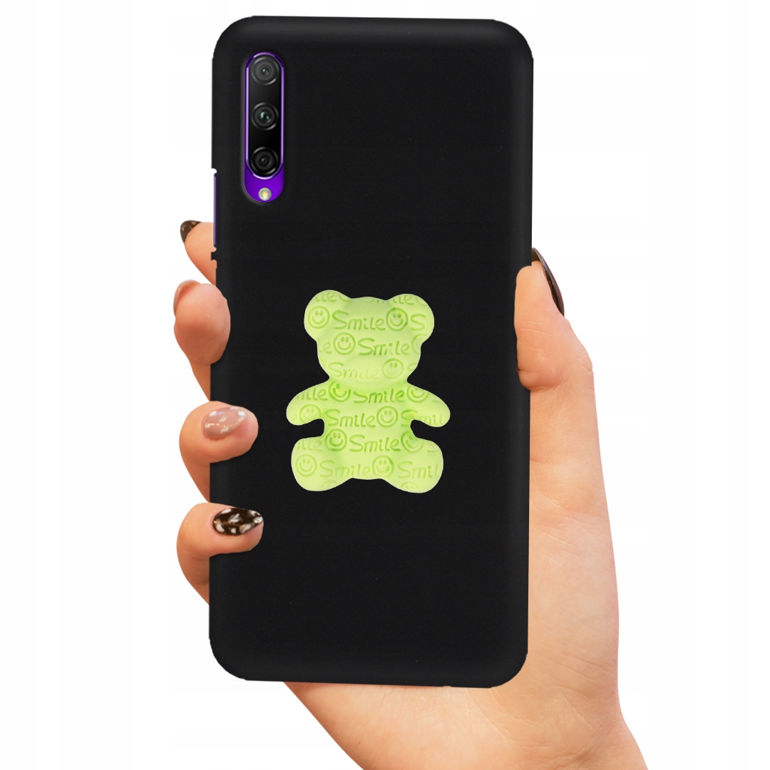 Puzdro Mat Čierne Pre Huawei Honor 9X Pro Zelený Medvedík