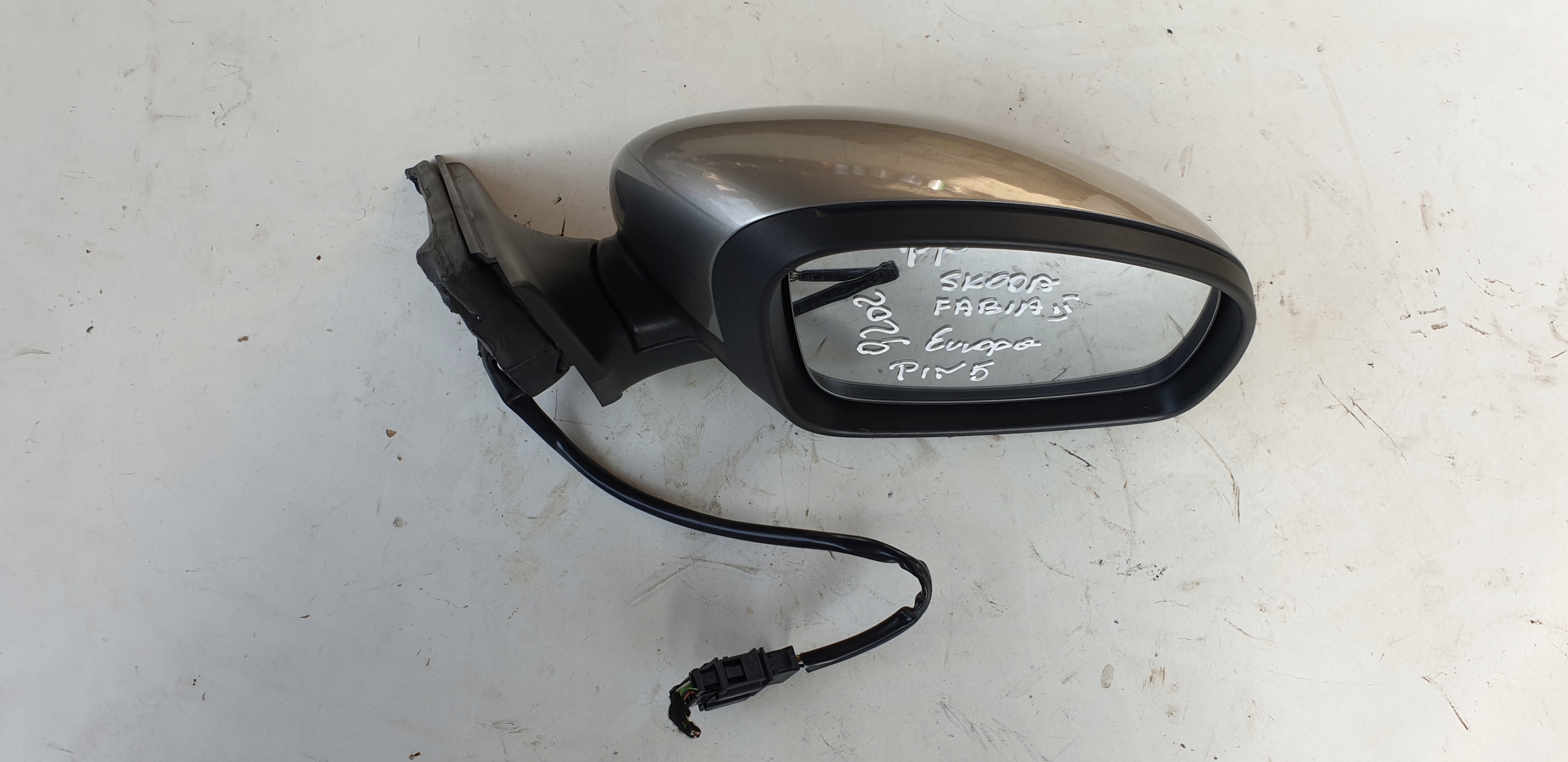 mirror PP SKODA FABIA II 2007-2014 9202 5 PIN