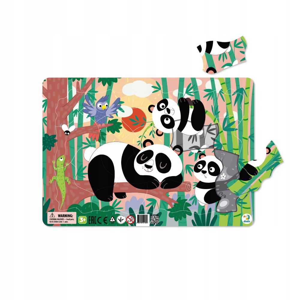 

Dodo Puzzle Ramkowe Pandy 21 el