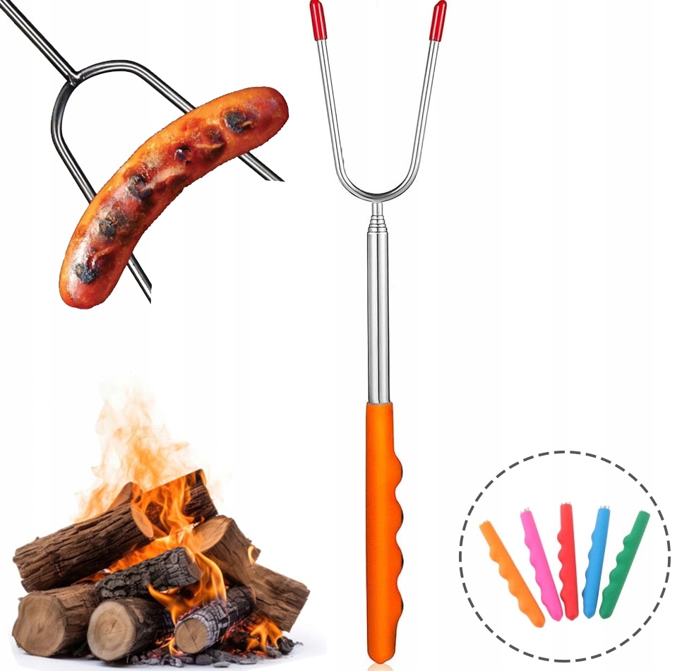 WIDELEC KIJEK KIJ TELESKOPOWY NA OGNISKO GRILL 114CM KOLOROWE RĄCZKI EAN (GTIN) 5908228002361