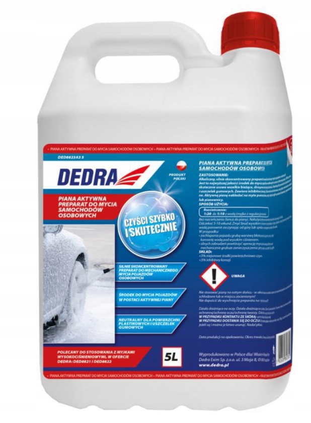 

Piana aktywna do mycia auta 5l Dedra DED8823A35