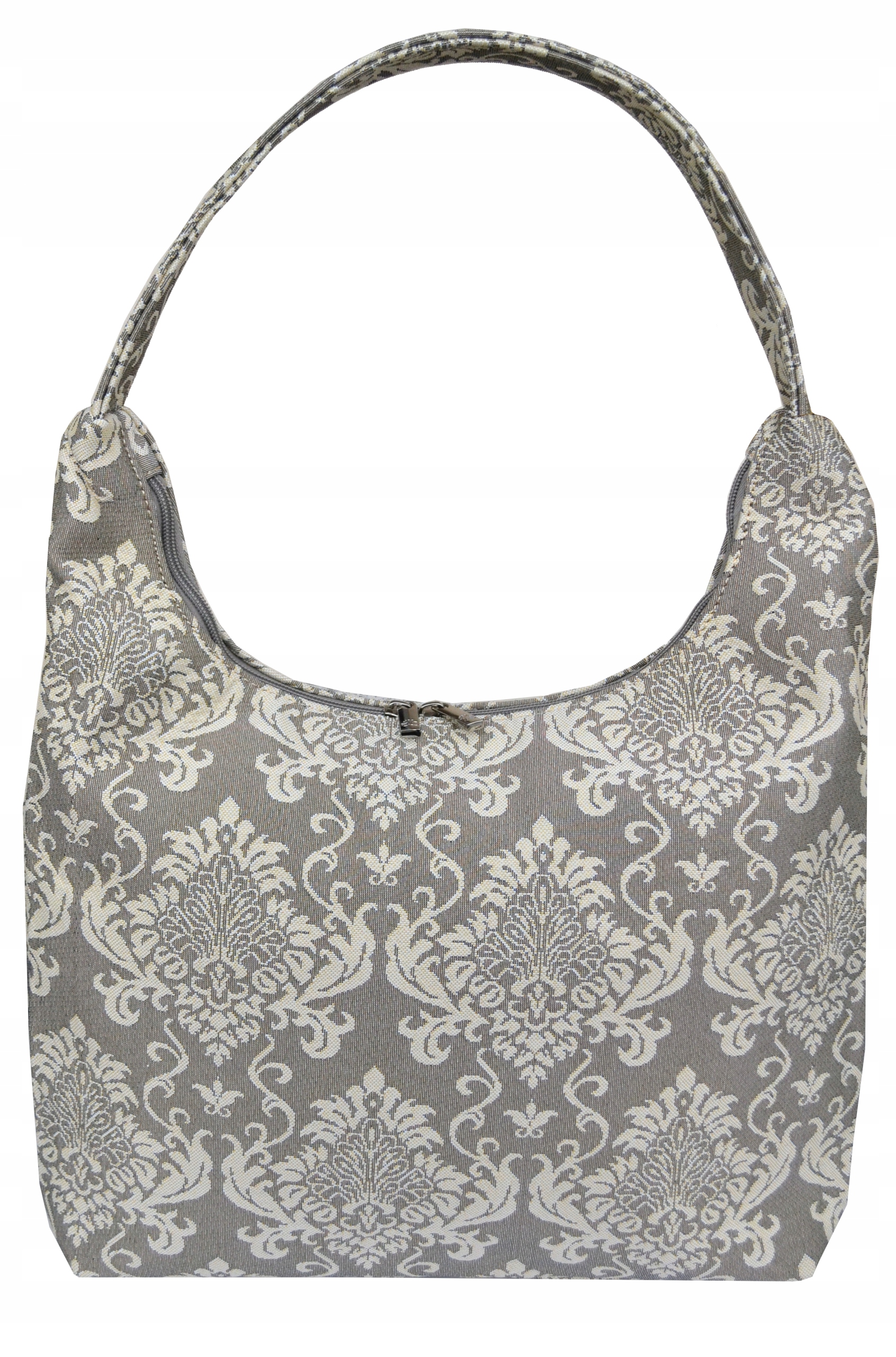 Taška tkanina gobelín 28x39 vzor Orient barva šedá