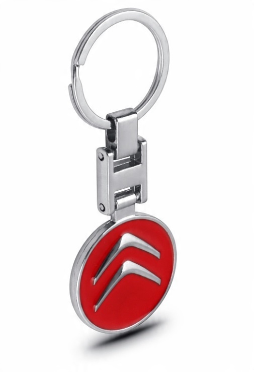 

Metalowy Brelok Breloczek Do Kluczy Citroen Red