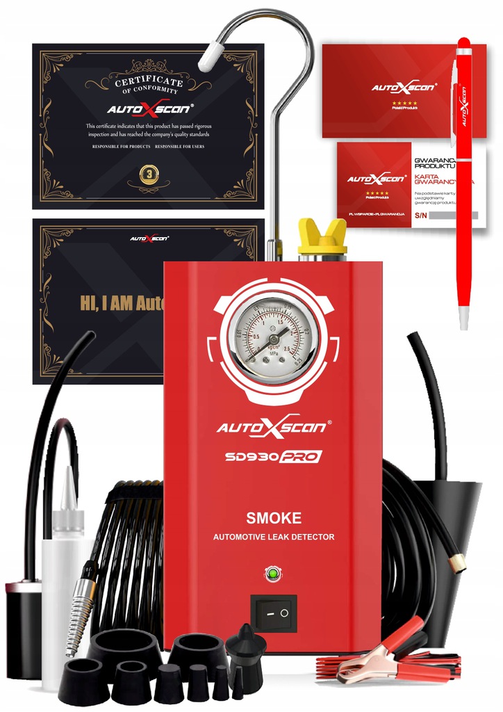 TESTER SZCZELNOŚCI AUTOXSCAN SD 930 PRO zadymiarka