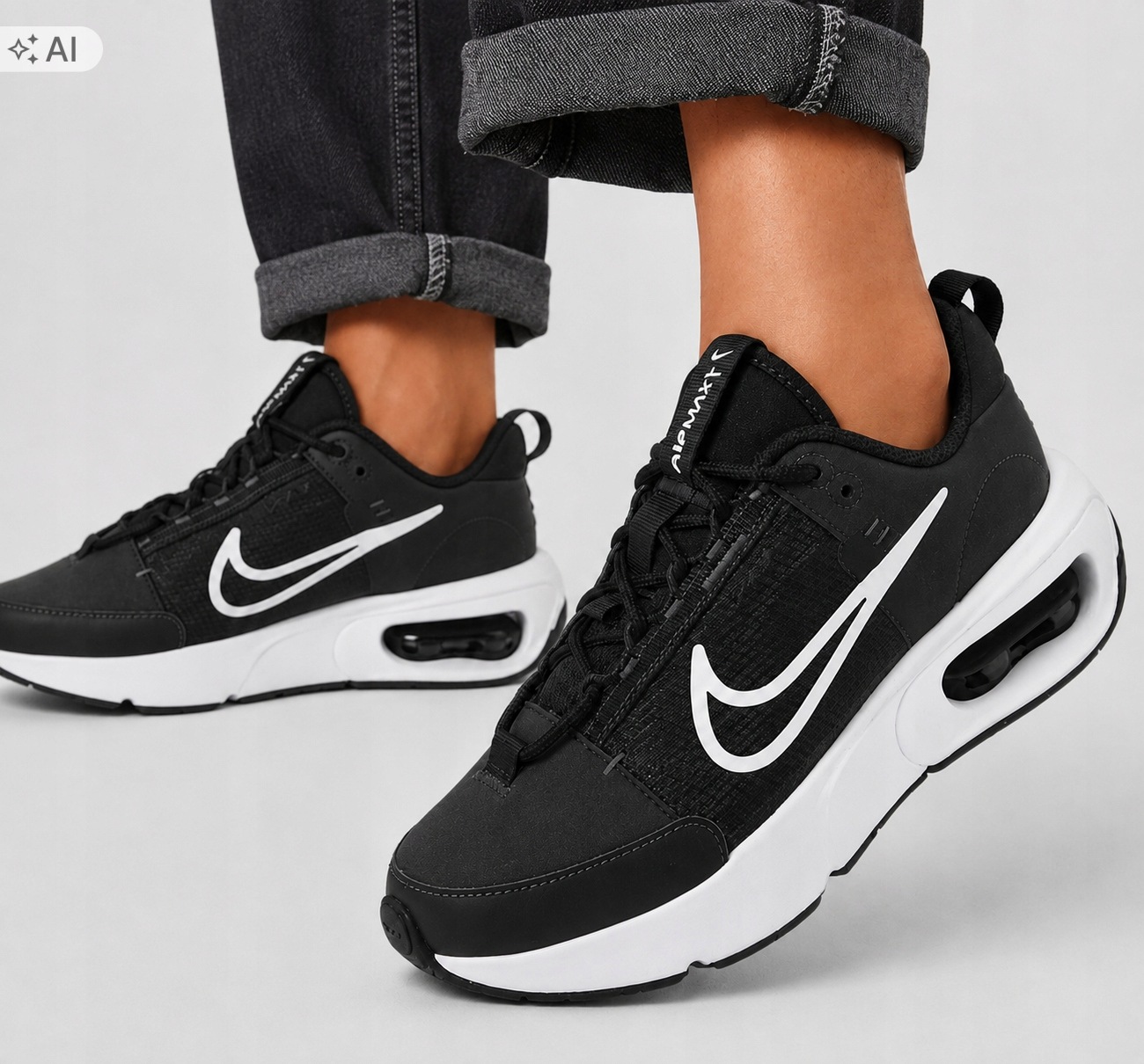 r.37,5 Buty damskie Nike Air Max Intrlk czarne adidasy sportowe