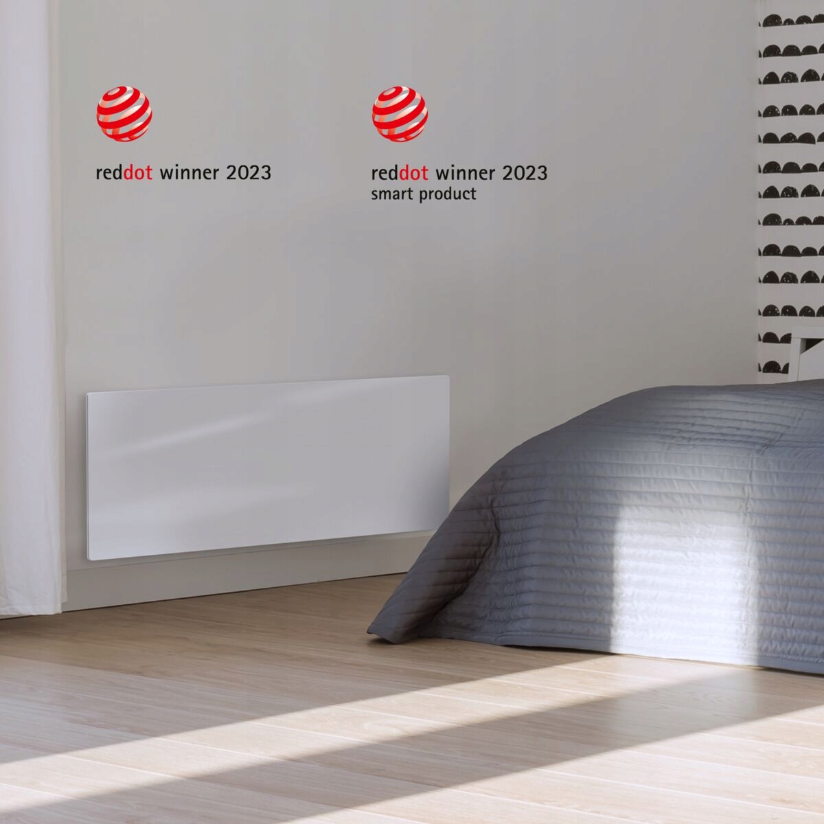 AENO GH1S Grzejnik szklany Smart 700W aplikacja biały wtyczka EU — 26