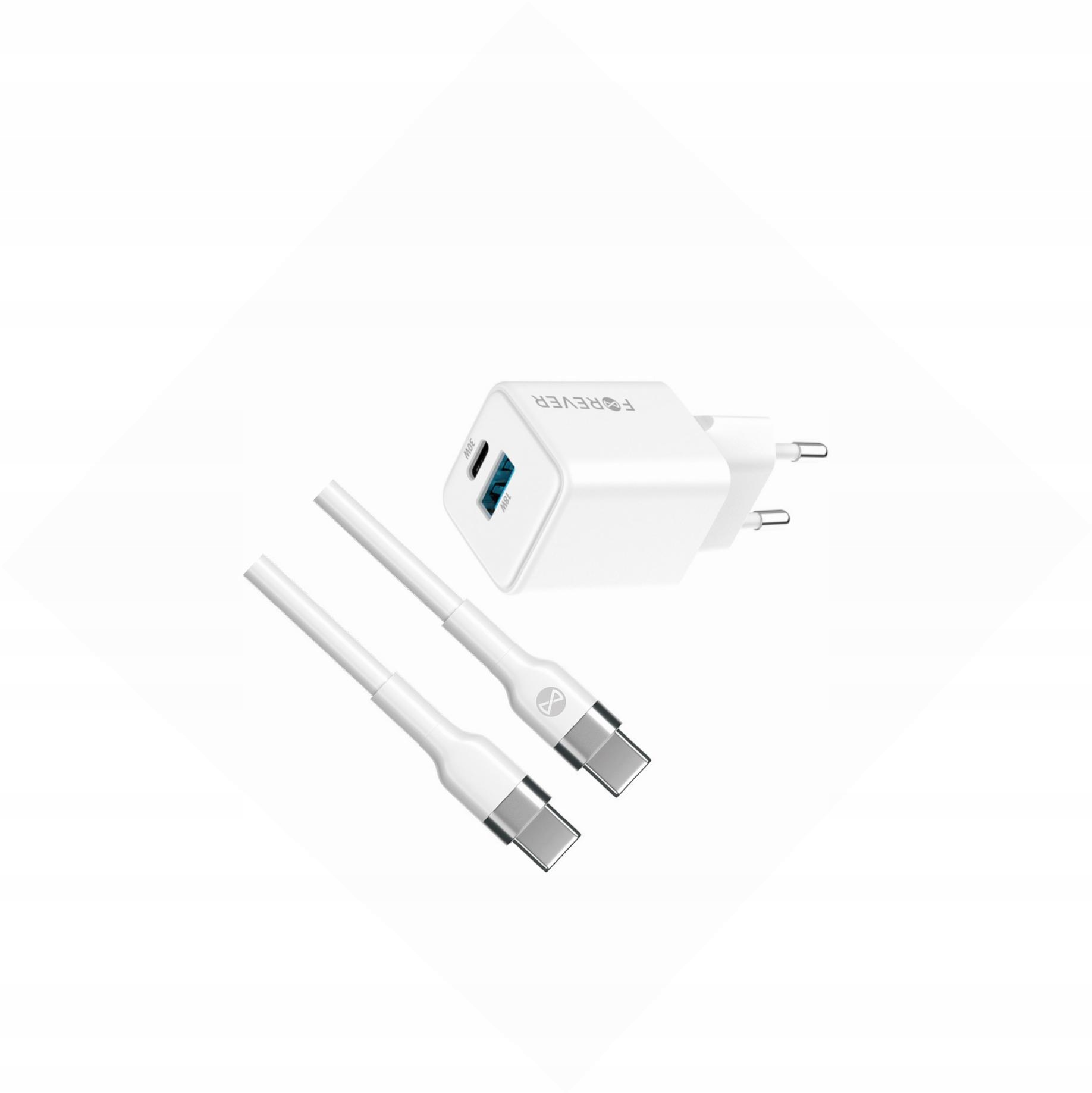Szybka ładowarka GaN 30W Usb i Usb-c z kablem do Xiaomi Poco X3 Nfc