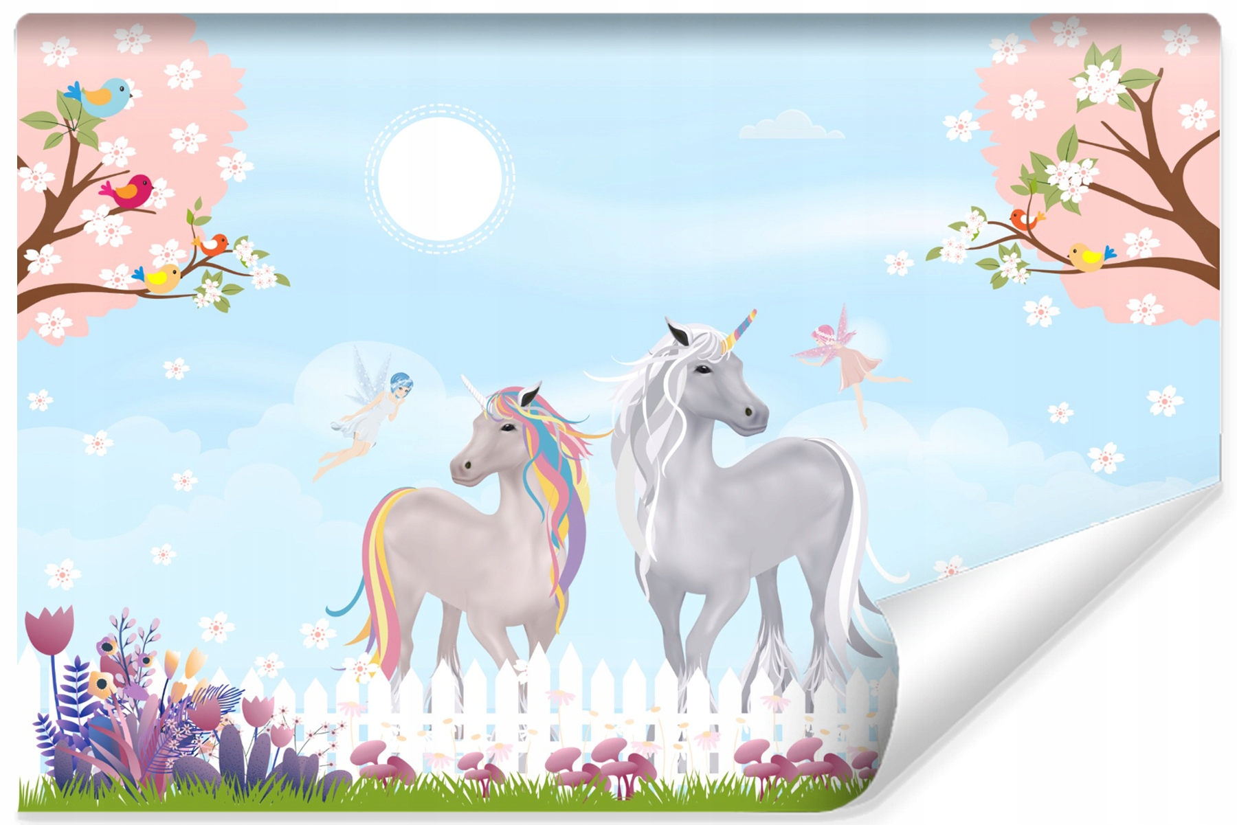 Fototapeta dla Dziewczynki JEDNOROŻCE Łąka 315x210