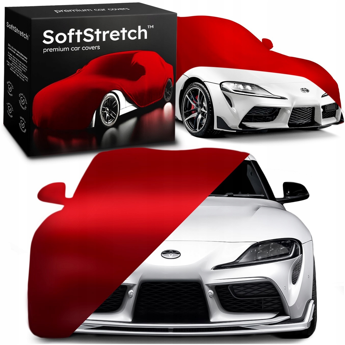 Kryt auta Premium SoftStretch pro Toyota Supra V červený