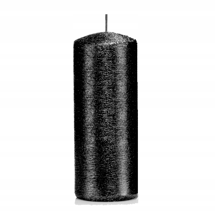 

Świeca walec Kokon świeczka 15/6 cm kolor Czarny