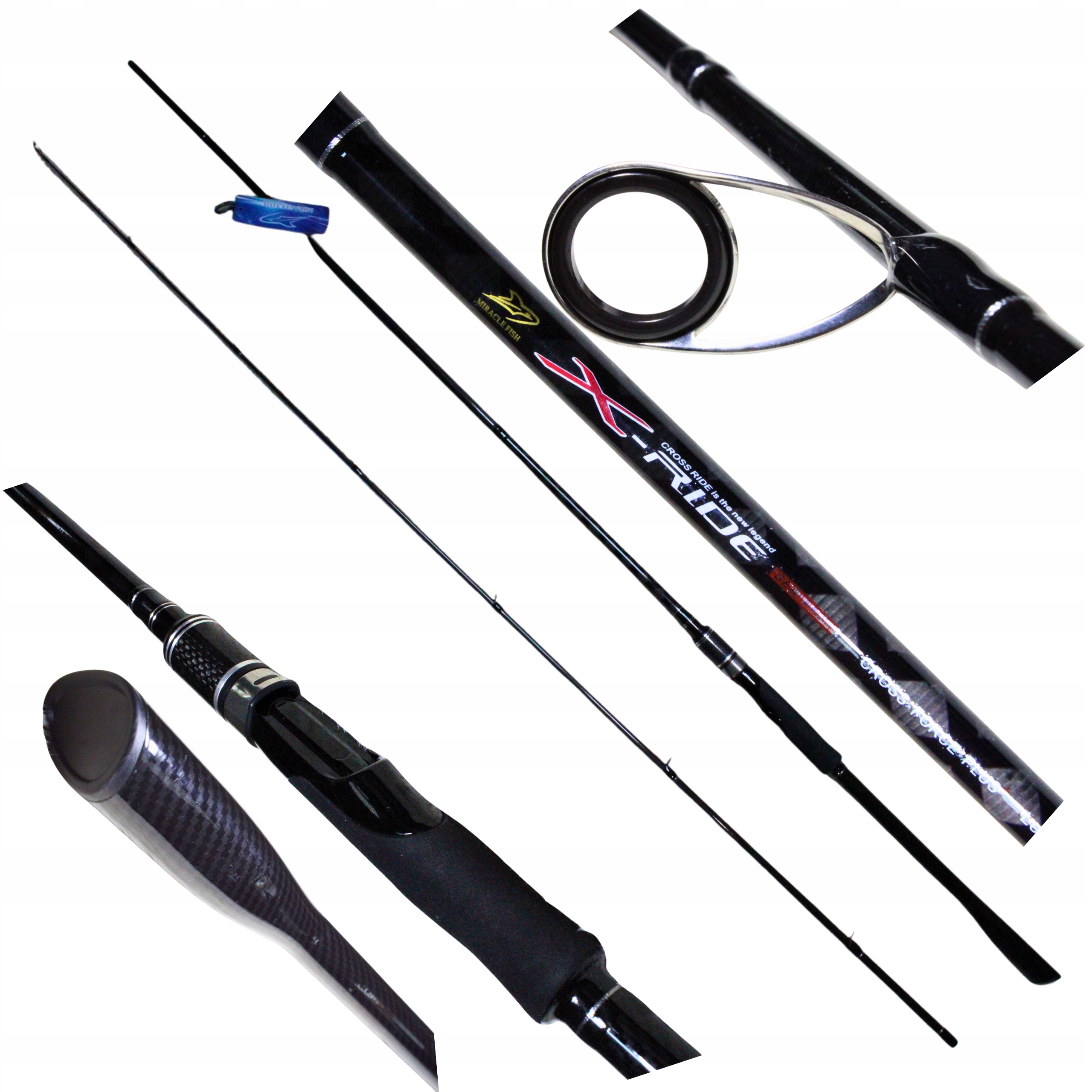 Wędka spiningowa na szczupaka sandacza 240cm 10-30g uniwersalna karbon 2,4m