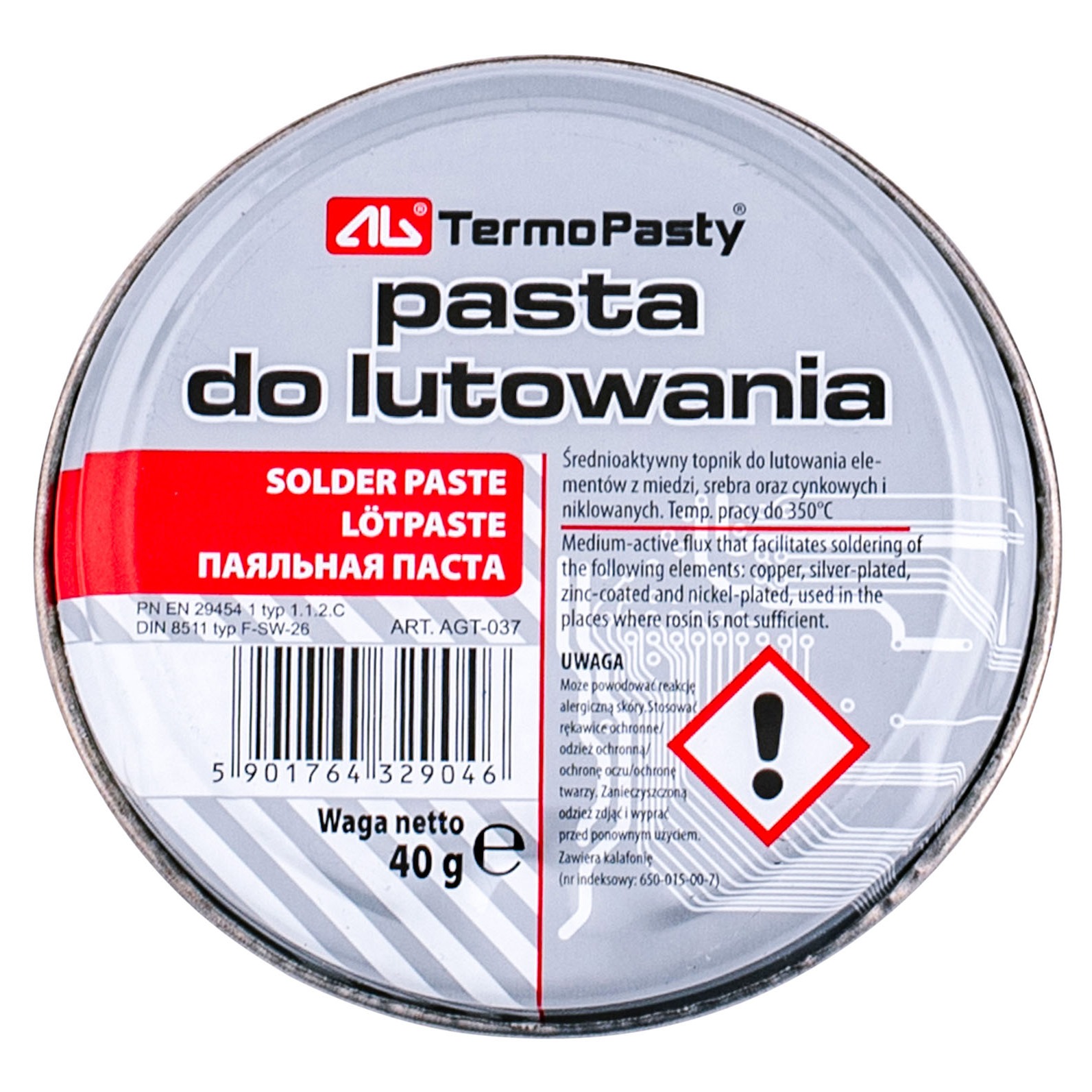 

Ag Pasta Lutownicza Do Lutowania 40g W-wa